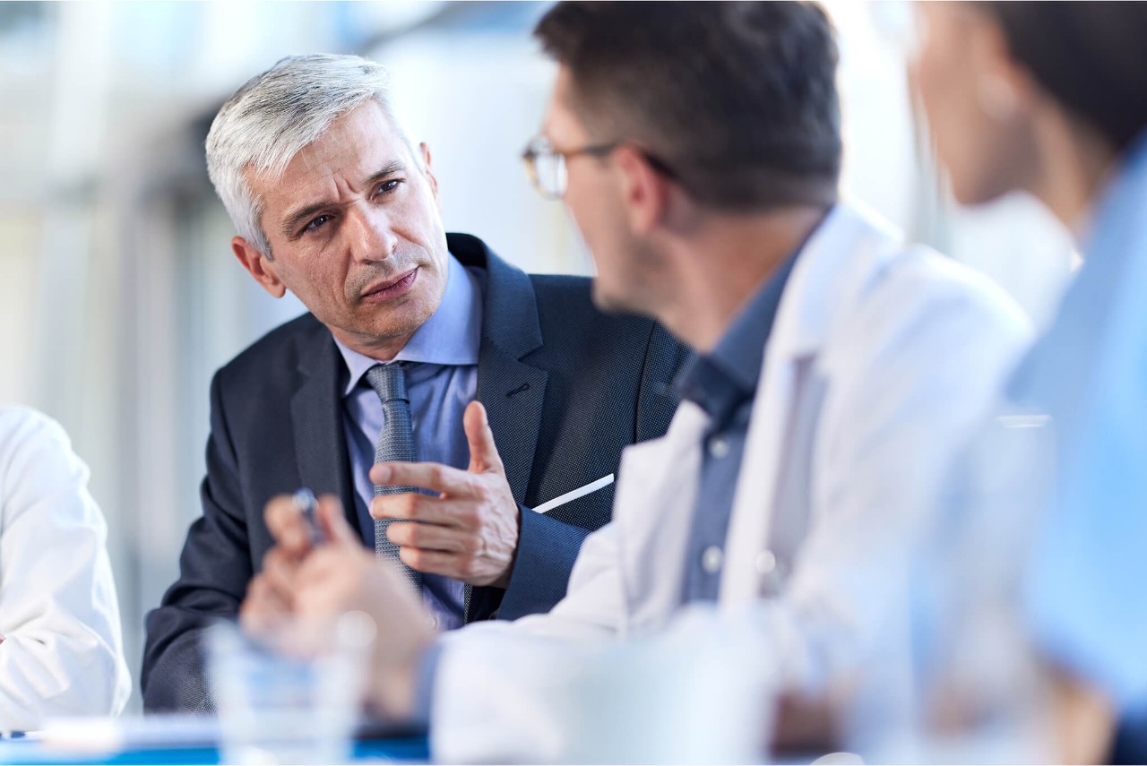 Two medical professionals at Azura Vascular Care working together